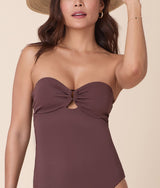 The Zoe One Piece - Eco Nylon - Mink - Classic