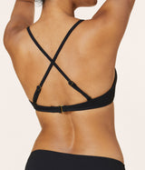 The Valencia Bikini Top - Ribbed - Black